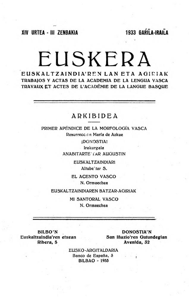 Euskera 1933, 3