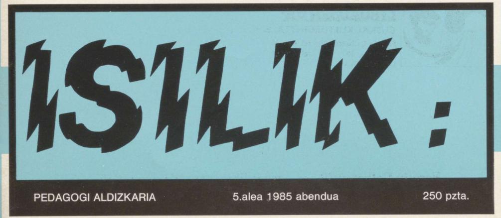 Isilik - 05. zenbakia - 1985