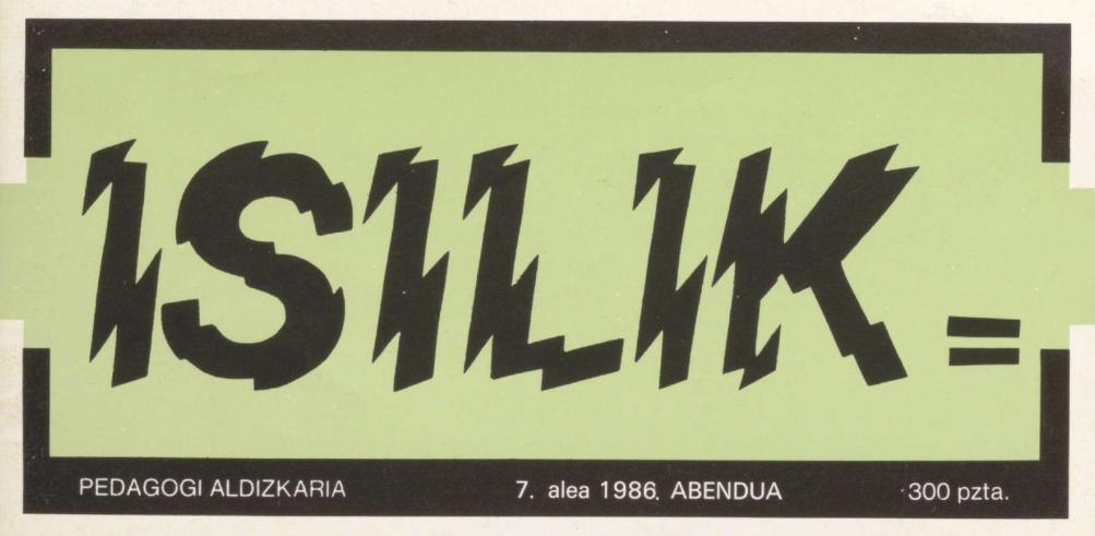 Isilik - 07. zenbakia - 1986