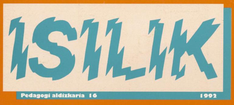 Isilik - 16. zenbakia - 1992