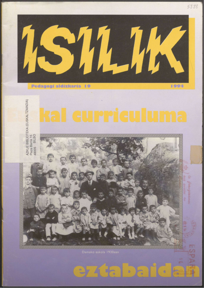 Isilik - 19. zenbakia - 1994