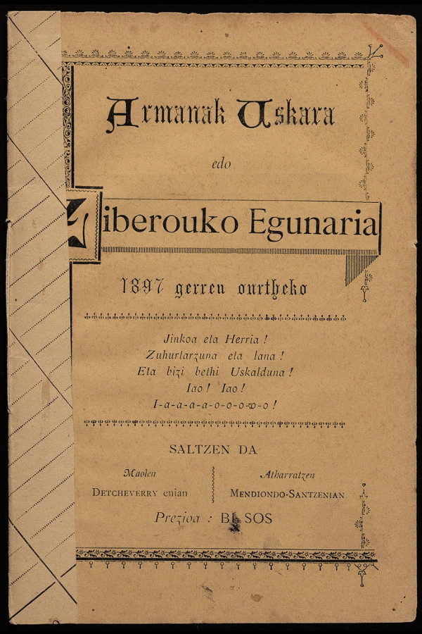 Armanak Uskara edo Ziberouko Egunaria - 1897