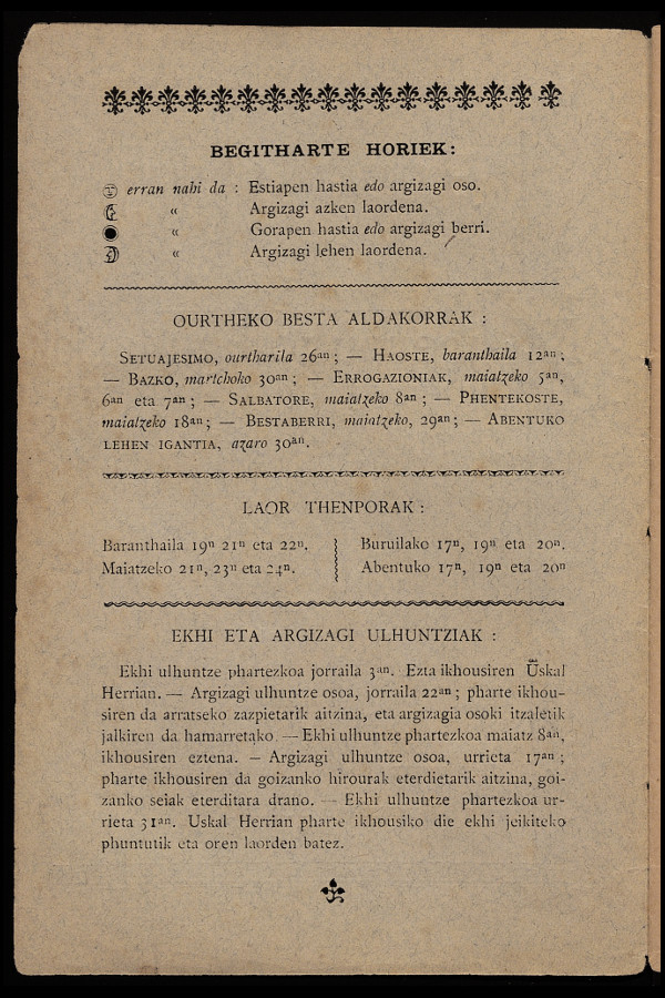 Armanak Uskara edo Ziberouko Egunaria - 1902