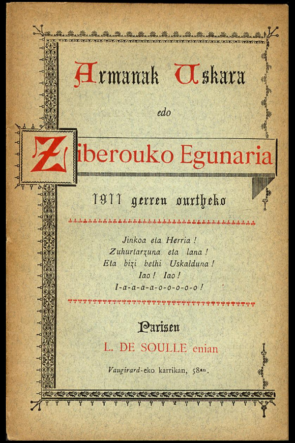 Armanak Uskara edo Ziberouko Egunaria - 1911