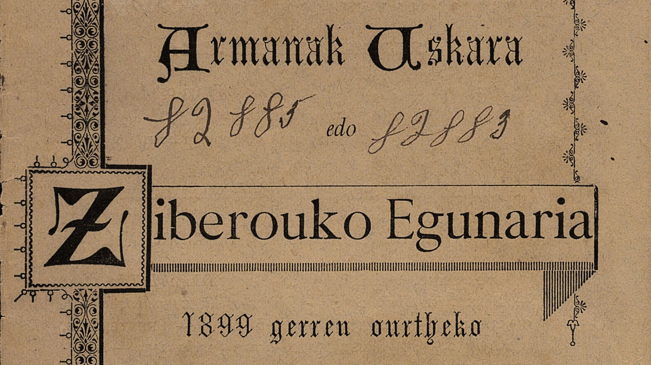 Armanak Uskara edo Ziberouko Egunaria - 1899