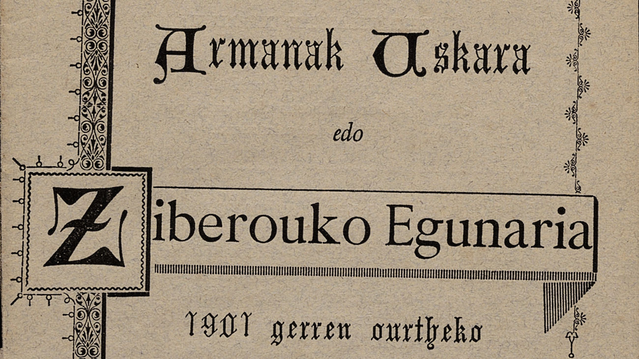 Armanak Uskara edo Ziberouko Egunaria - 1901