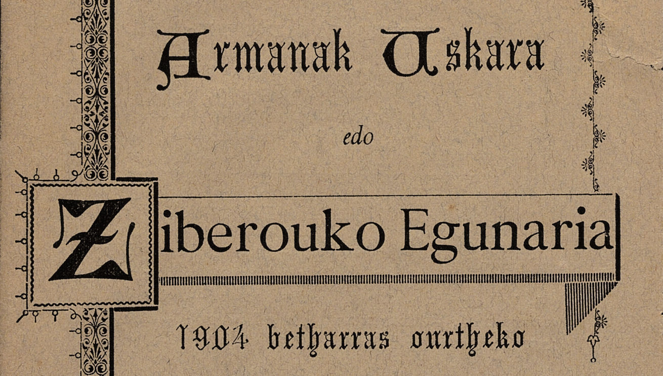 Armanak Uskara edo Ziberouko Egunaria - 1904