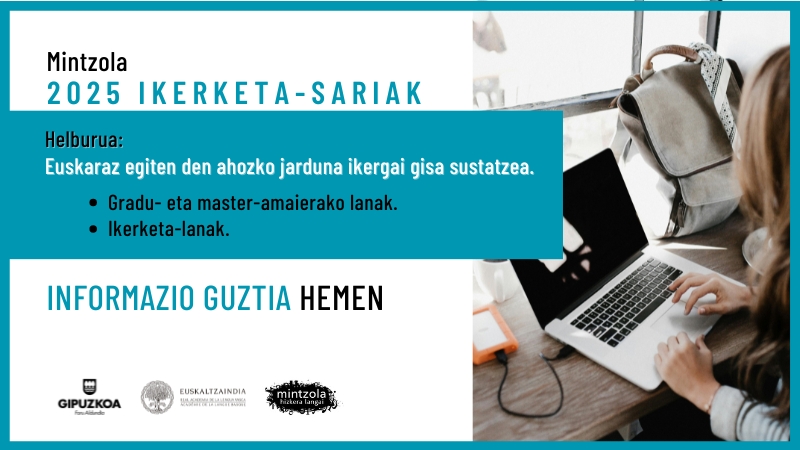 Mintzola ikerketa-sariak 2025