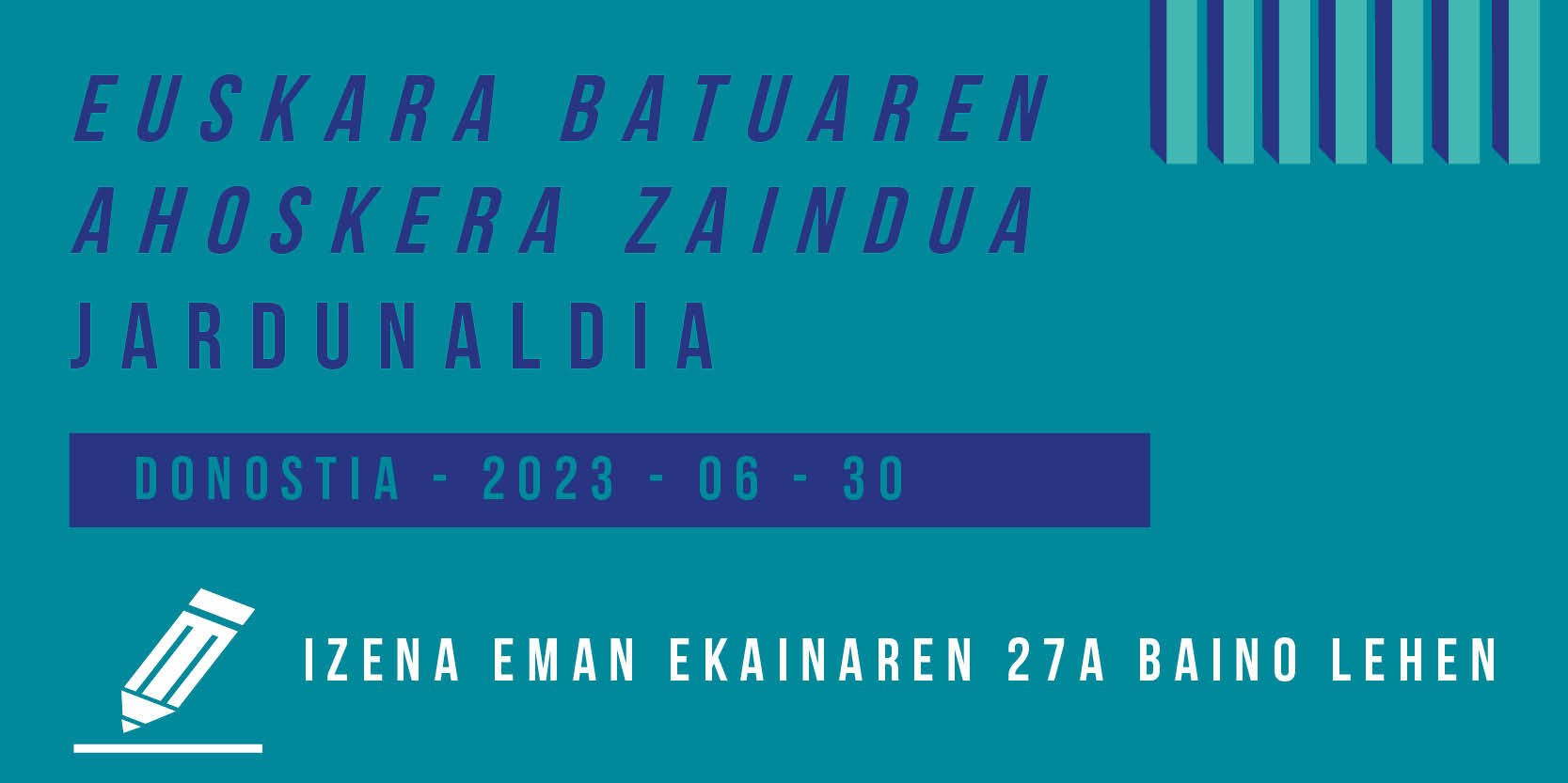 Euskara batuaren ahoskera zaindua jardunaldia - Donostia 2023-06-30