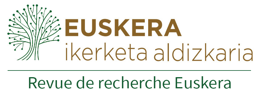 Euskera ikerketa aldizkaria - Revue de recherche Euskera