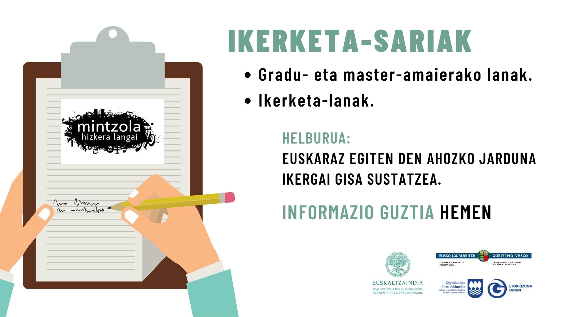 Mintzola ikerketa-sariak