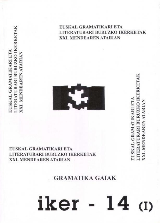 Euskal Gramatikari eta Literaturari buruzko ikerketak  XXI. mendearen atarian