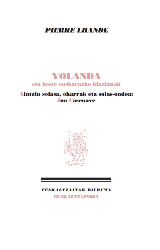 YOLANDA eta beste euskarazko idazlanak