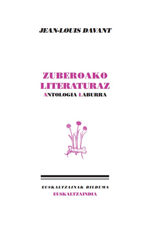 Zuberoako literaturaz