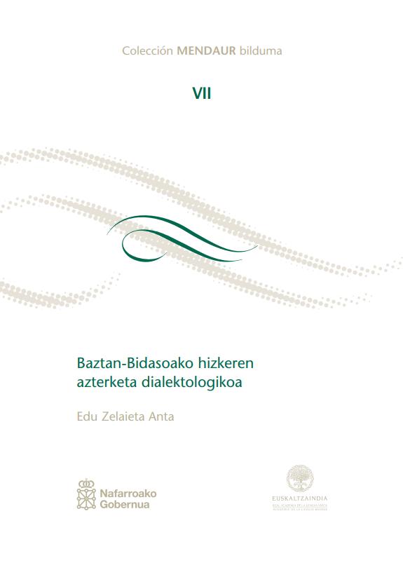 Baztan-Bidasoako hizkeren azterketa dialektologikoa