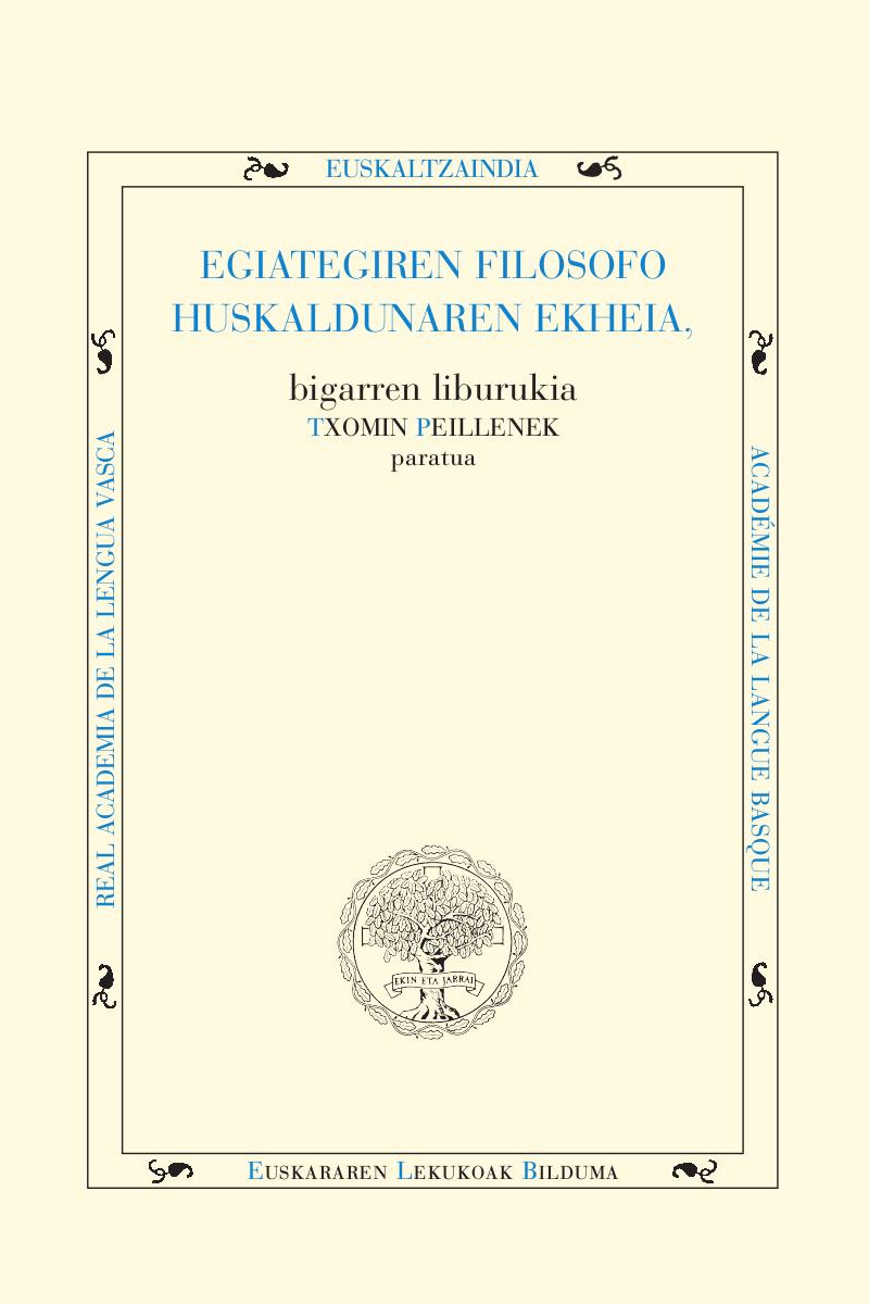 Egiategiren filosofo hüskaldunaren ekheia (bigarren liburukia)