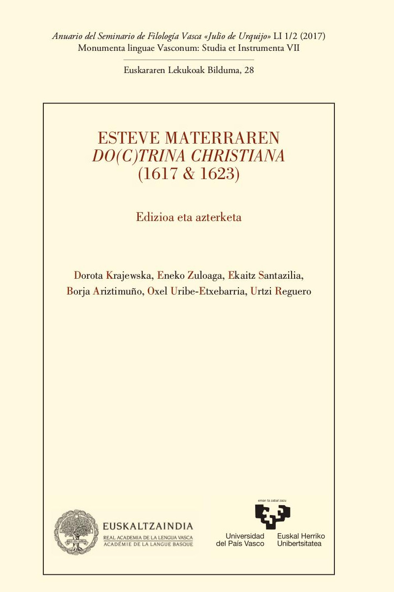 Esteve Materraren doctrina christiana (1617 & 1623). Edizioa eta azterketa