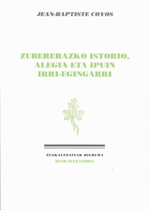 Zubererazko istorio, alegia eta ipuin irri-egingarri