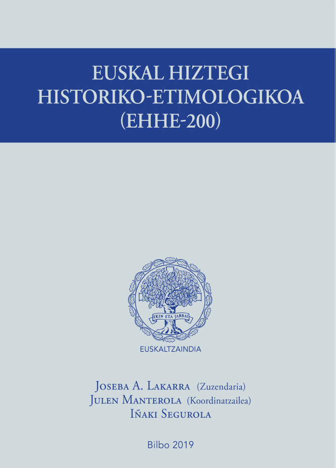 Euskal Hiztegi Historiko-Etimologikoa (EHHE-200)