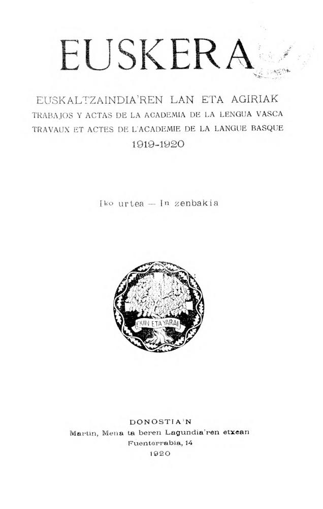 Euskera 1919-1920,1