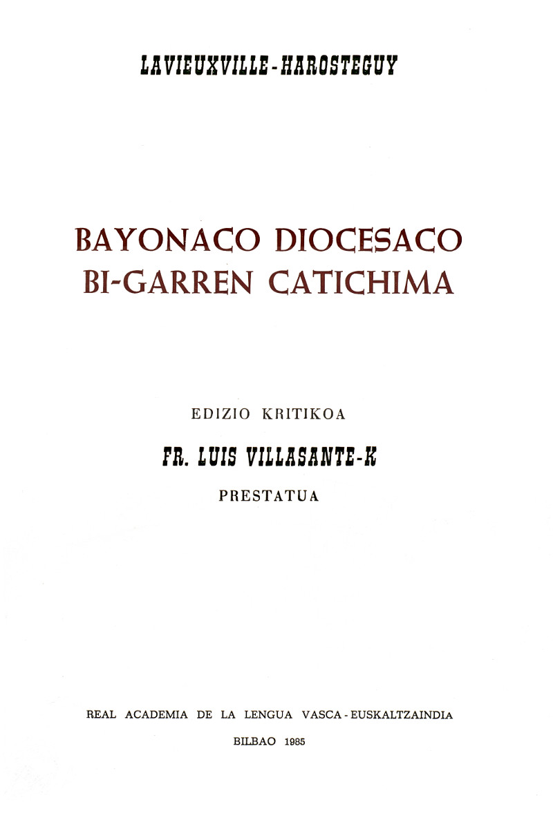 Bayonaco Diocesaco Bi-garren Catichima