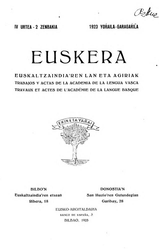 Euskera 1923,2