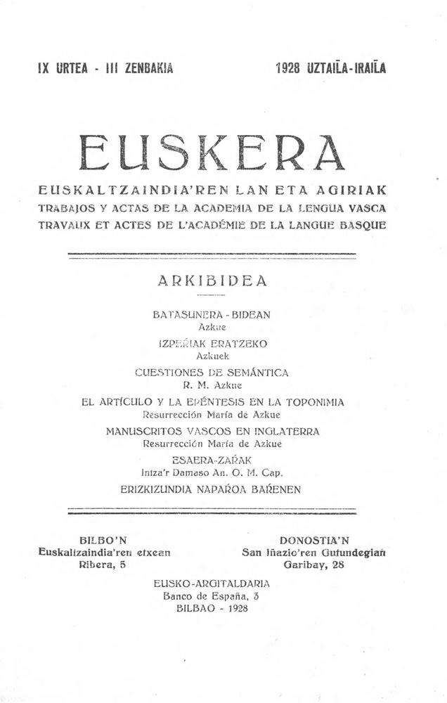 Euskera 1928,3