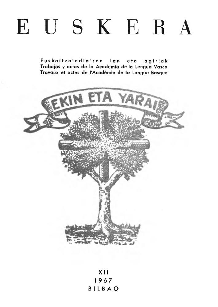 Euskera 1967, 1