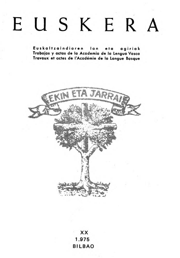 Euskera 1975, 1