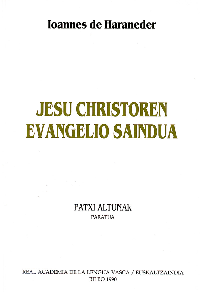 Jesu Christoren Evangelio Saindua