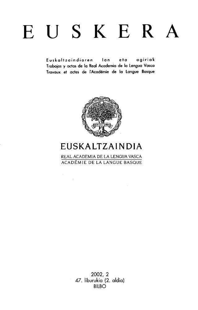 Euskera 2002, 2