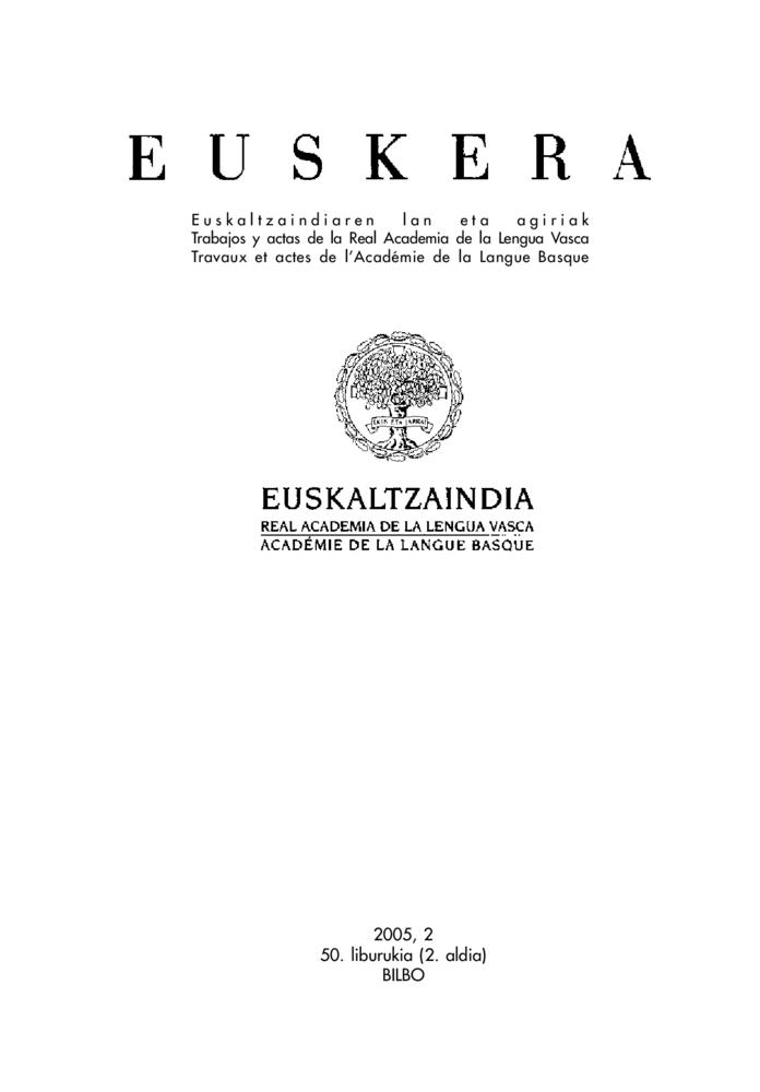 Euskera 2005, 2