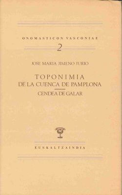 Toponimia de la Cuenca de Pamplona. Cendea de Galar