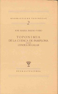 Toponimia de la Cuenca de Pamplona. Cendea de Galar