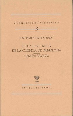 Toponimia de la Cuenca de Pamplona. Cendea de Olza