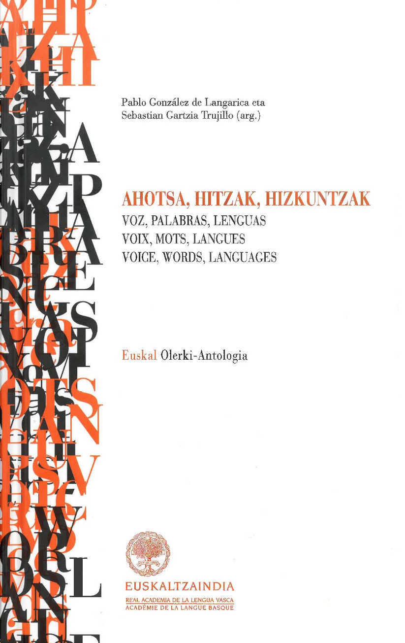 AHOTSAK, HITZAK, HIZKUNTZAK (Voz, Palabras, Lenguas), (Voix, Mots, Langues), (Voice, Words, Languages)