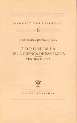 Toponimia de la Cuenca de Pamplona. Cendea de Iza