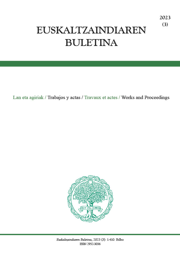 Euskaltzaindiaren Buletina 2023