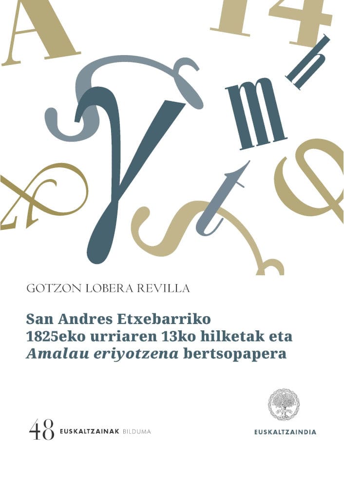 San Andres Etxebarriko 1825eko urriaren 13ko hilketak eta Amalau eriyotzena bertsopapera