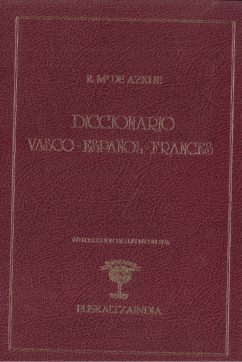 Diccionario Vasco-Español-Francés