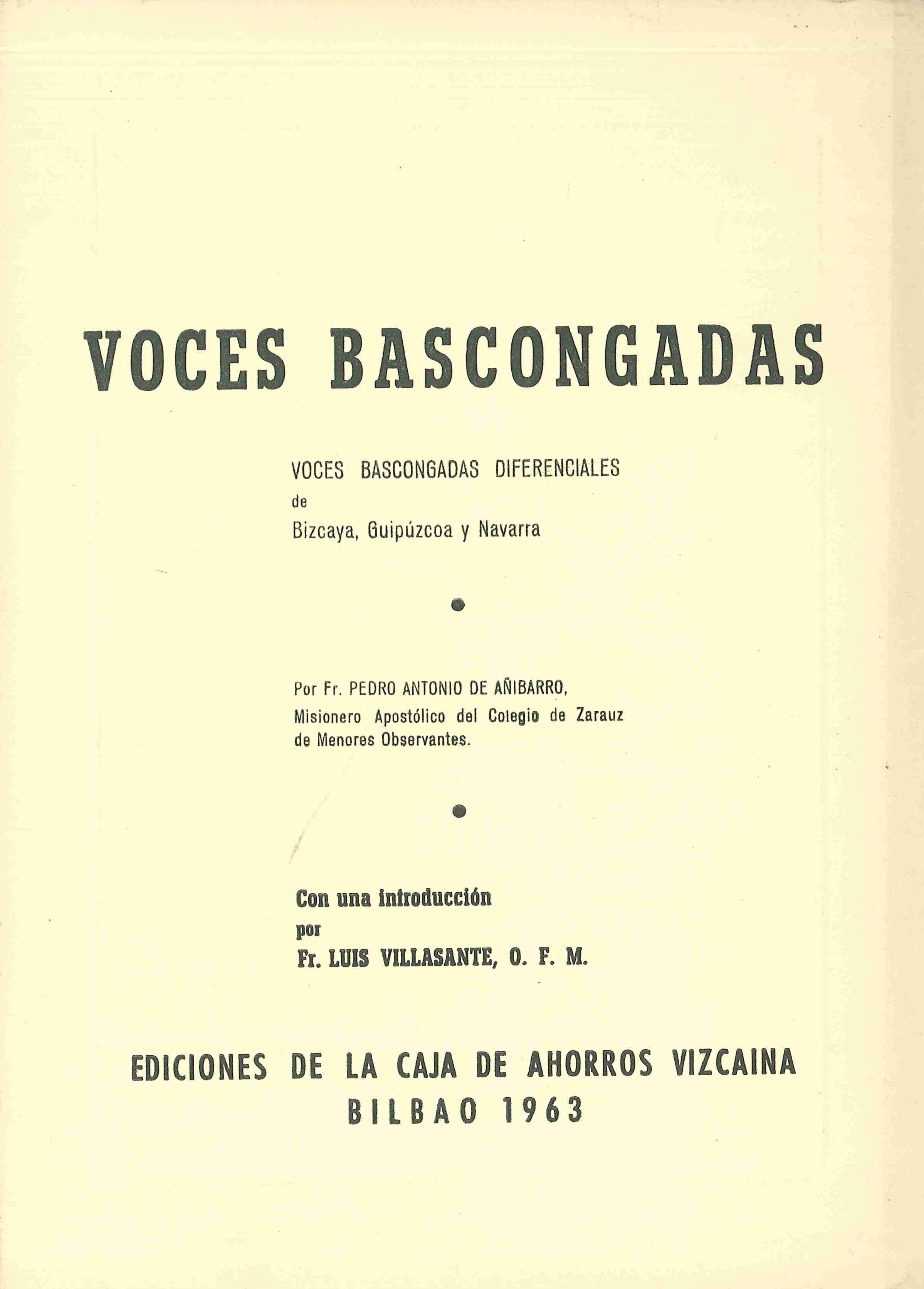 Voces bascongadas