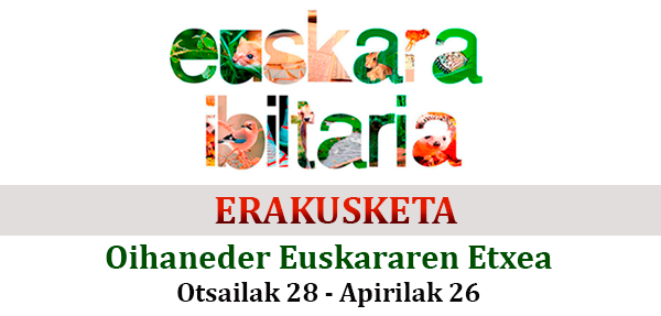 euskara ibiltaria erakusketen bannerra